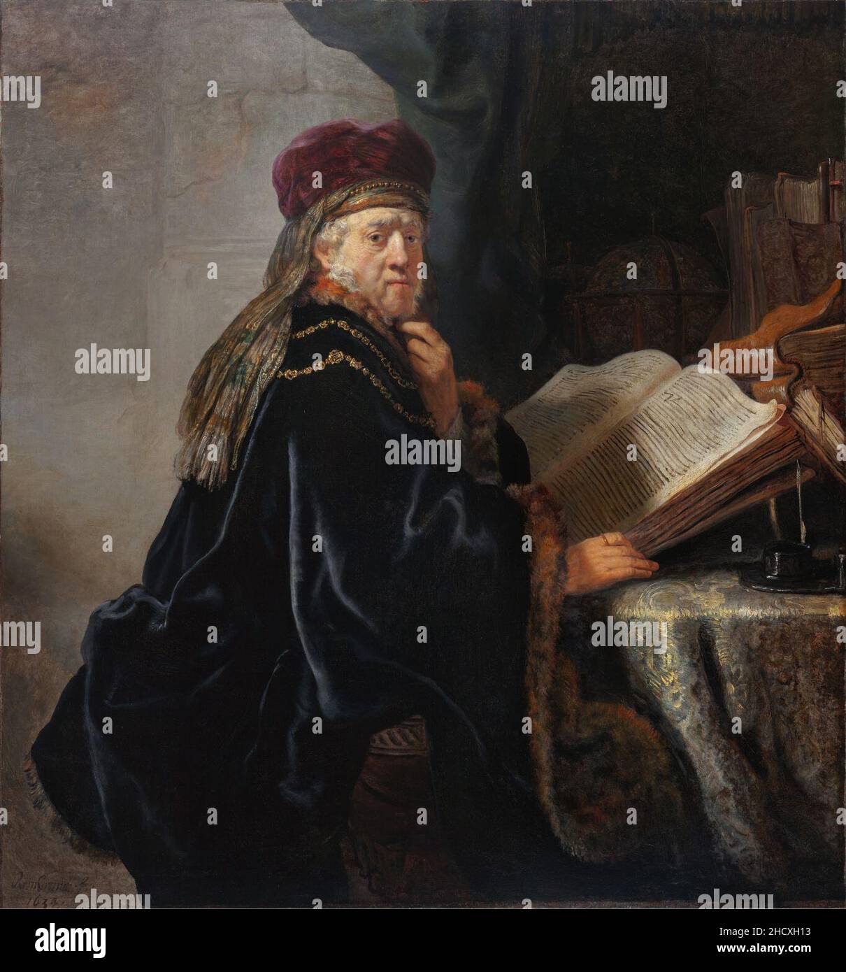 Rembrandt van Rijn - A scholar in his study (1634 Stock Photo - Alamy