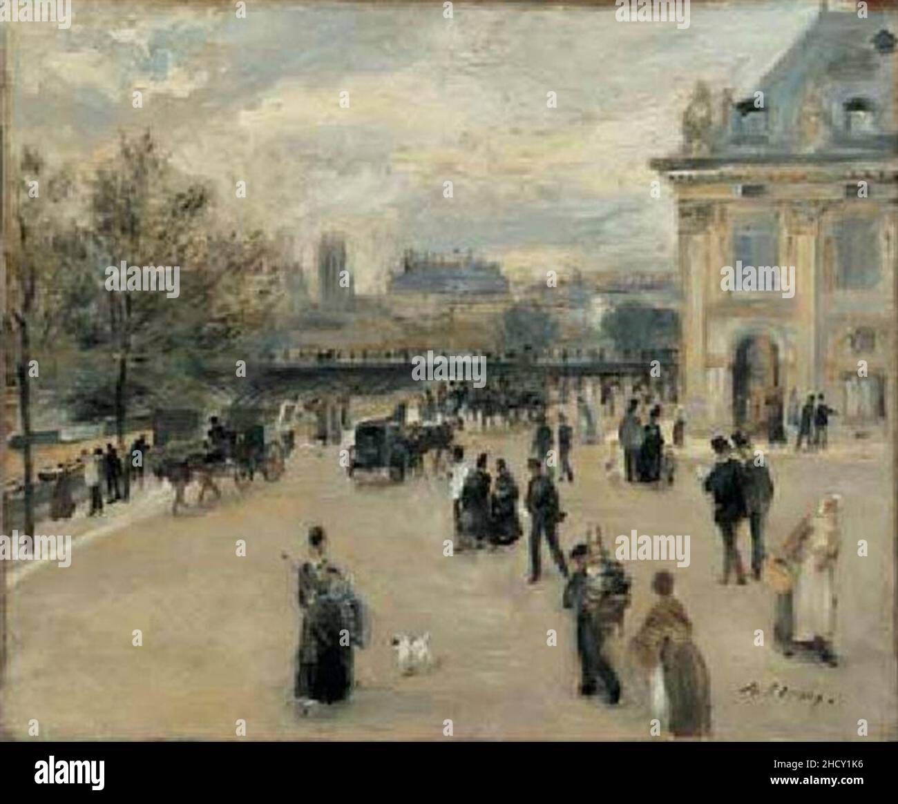 Renoir - Paris l'institut au quai Malaquais, 1875. Stock Photo