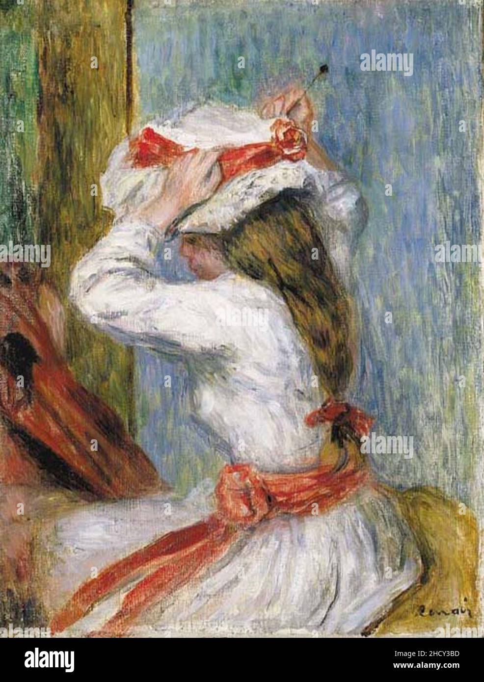 Renoir - Tête d'enfant, 30.5 x 23.5 cm. Stock Photo