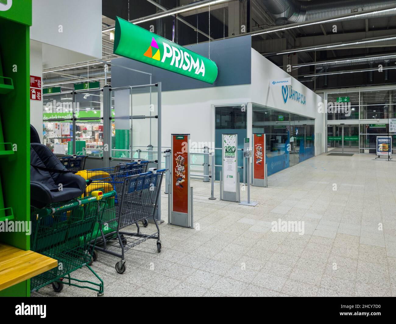 Turku, Finland - December 21, 2021: Vertical View of Prisma Grocery Store  Entrance Stock Photo - Alamy