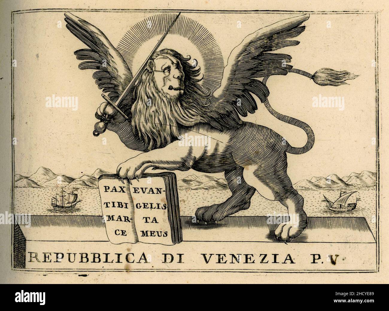 Repubblica di Venezia p V - Coronelli Vincenzo - 1688. Stock Photo