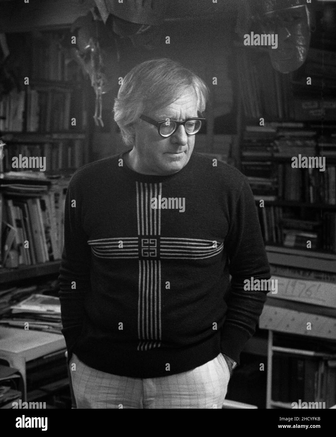 Ray Bradbury, Los Angeles, USA, 1977 Stock Photo Alamy