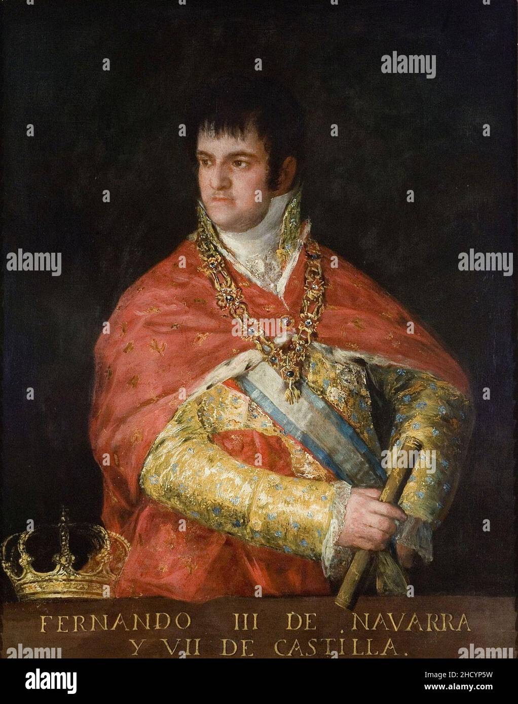 Retrato de Fernando VII (busto), Francisco de Goya. Stock Photo