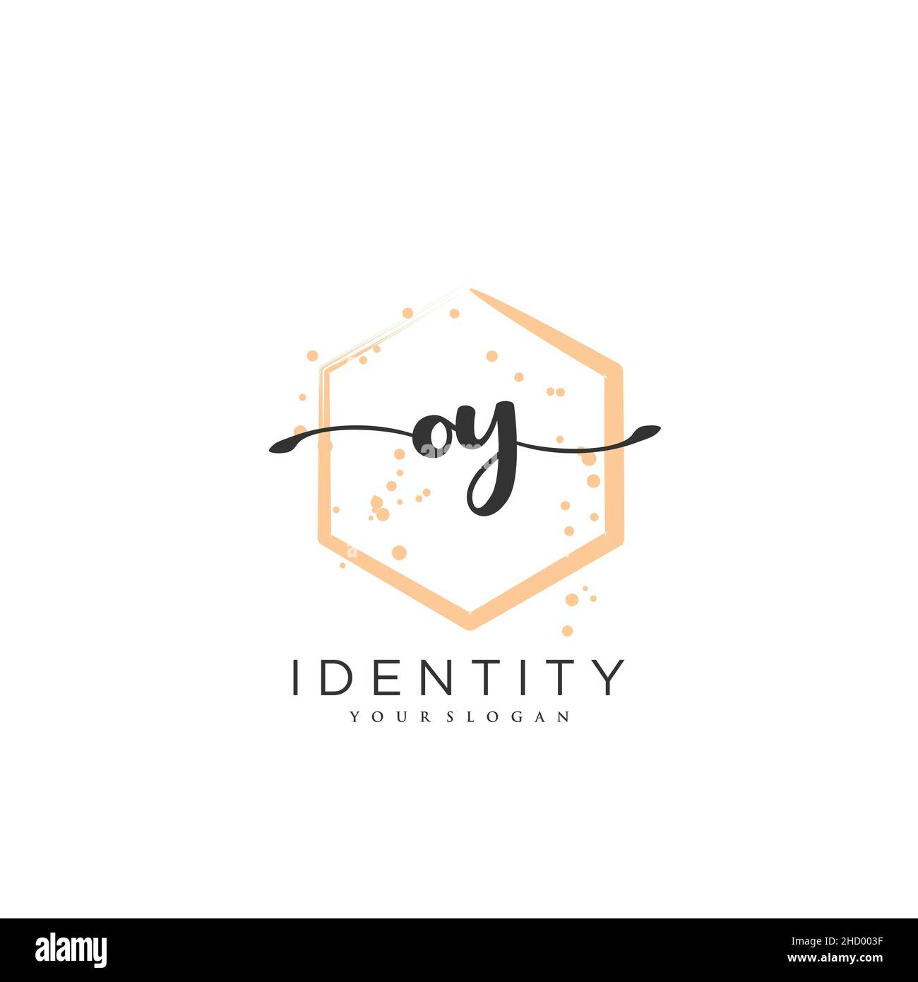 OY Handwriting logo vector art of initial signature, wedding, fashion ...