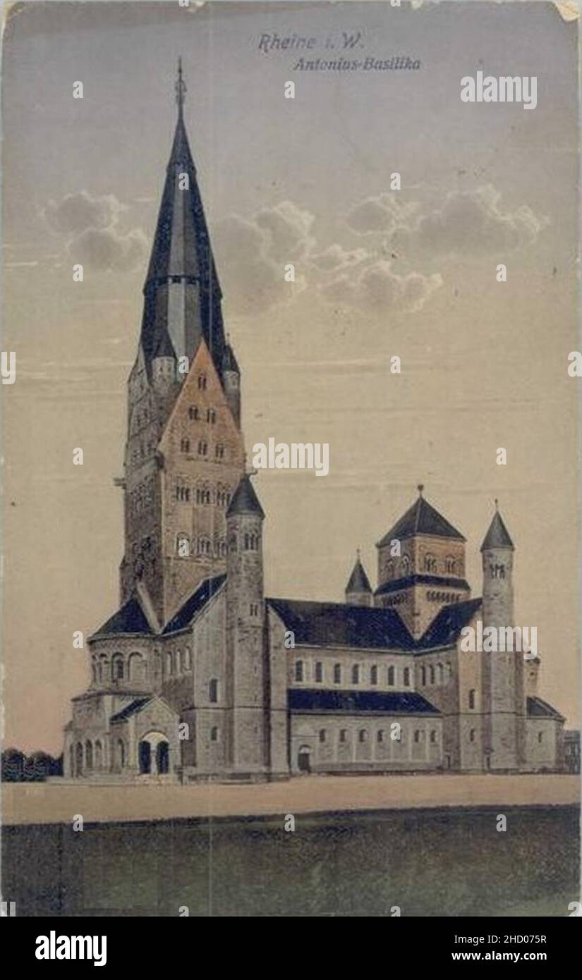 Rheine Antonius-Basilika vor 1914. Stock Photo