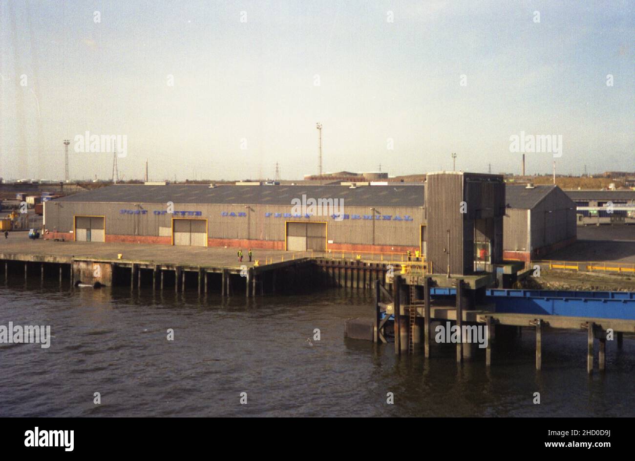 arriving at Port of Tyne Car Ferry Terminal, River Tyne, North Shields, Newcastle, Tyne and Wear