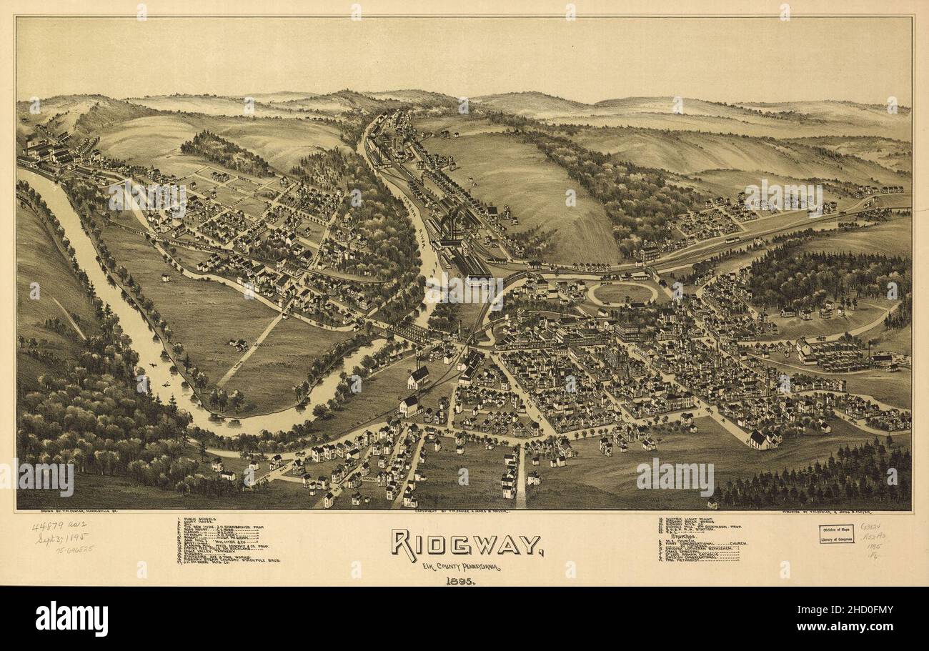 Ridgway, Elk County, Pennsylvania, 1895 Stock Photo Alamy
