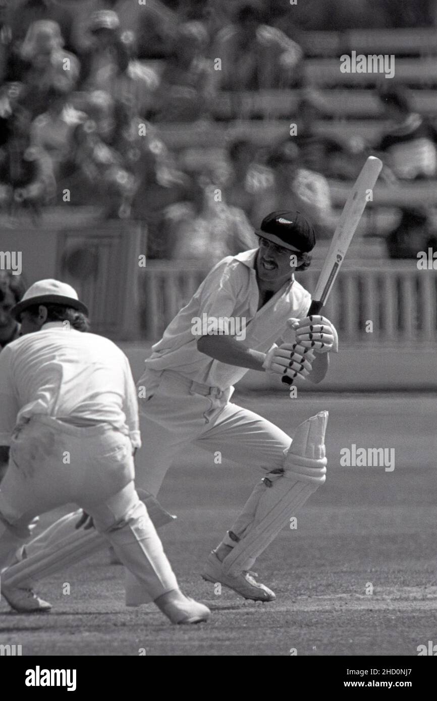 John Wright (NZ) batting, England vs New Zealand, Third Test, Lord's