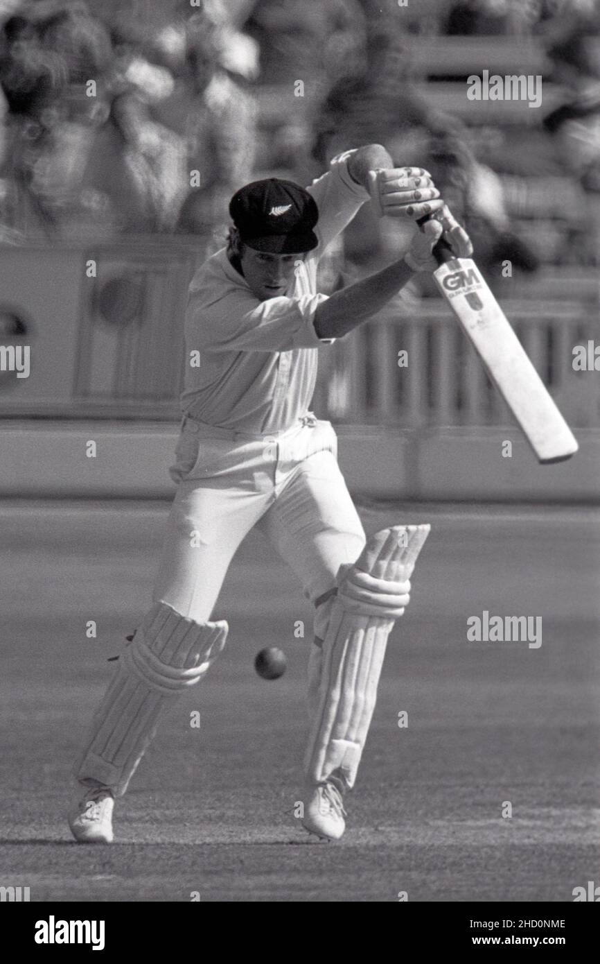 Mark Burgess (NZ Captain) batting, England vs New Zealand, Third Test