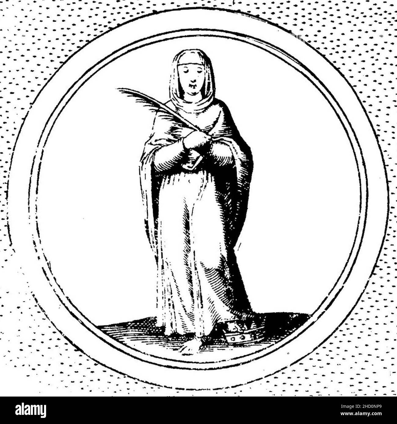 Ripa - Iconologie - 1643 - II - p. 126 - humilite. Stock Photo