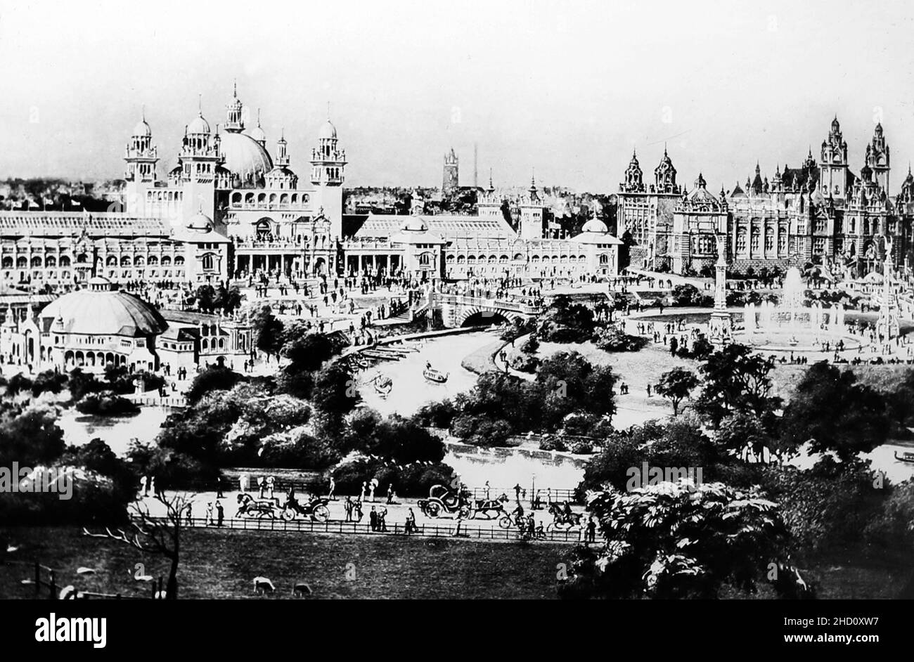 International Exhibition of Science, Art and Industry, Glasgow in 1888 Stock Photo