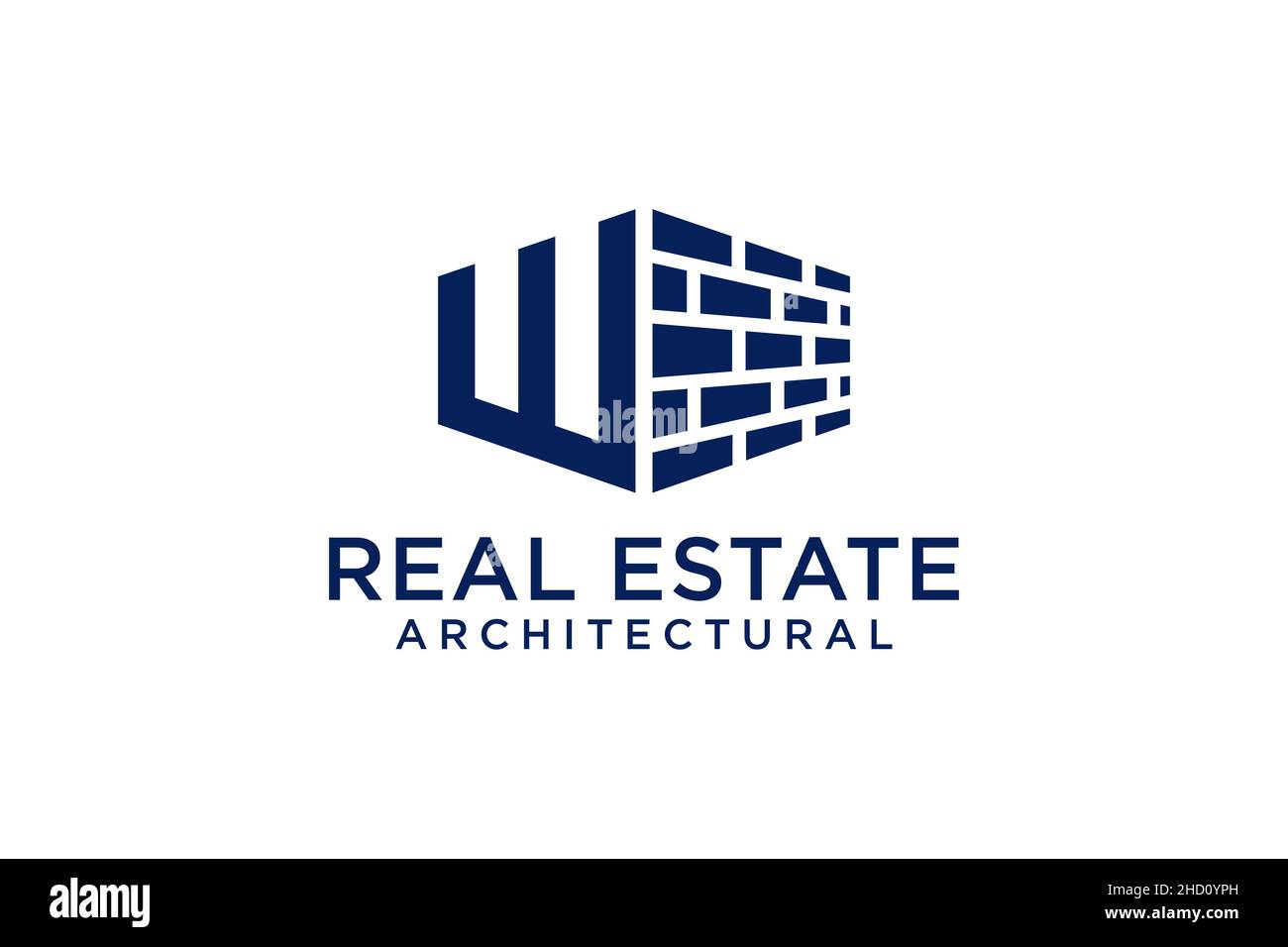 Letter W for Real Estate Remodeling Logo. Construction Architecture ...