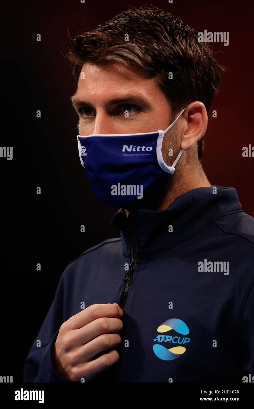 Sydney, Australia. 02nd Jan, 2022. Cameron Norrie of Team Great Britain looks on during the ATP