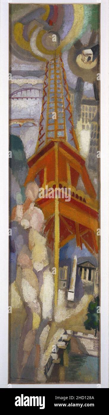 Robert Delaunay - Eiffel Tower - c. 1925 Stock Photo