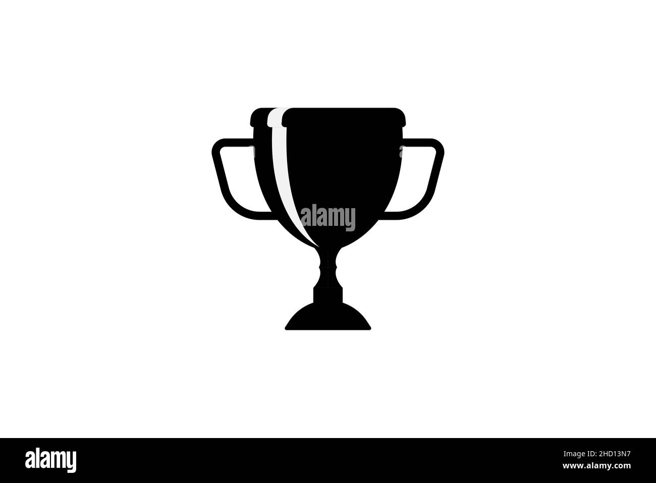 Trophy cup vector design. Champion cup winner trophy award. Stock Photo