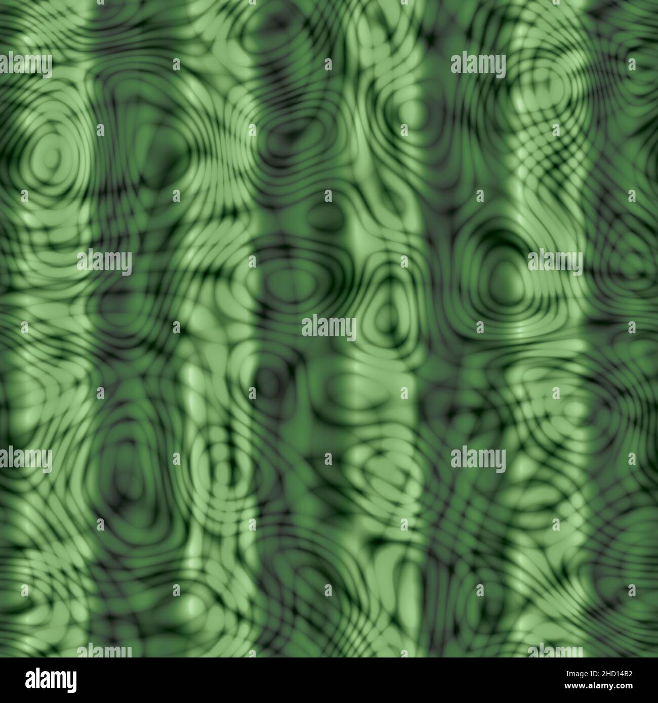 Retro Psychedelic Hypnotic Trippy Acid Swirls Seamless Texture Pattern Minty Green Stripes Stock Photo