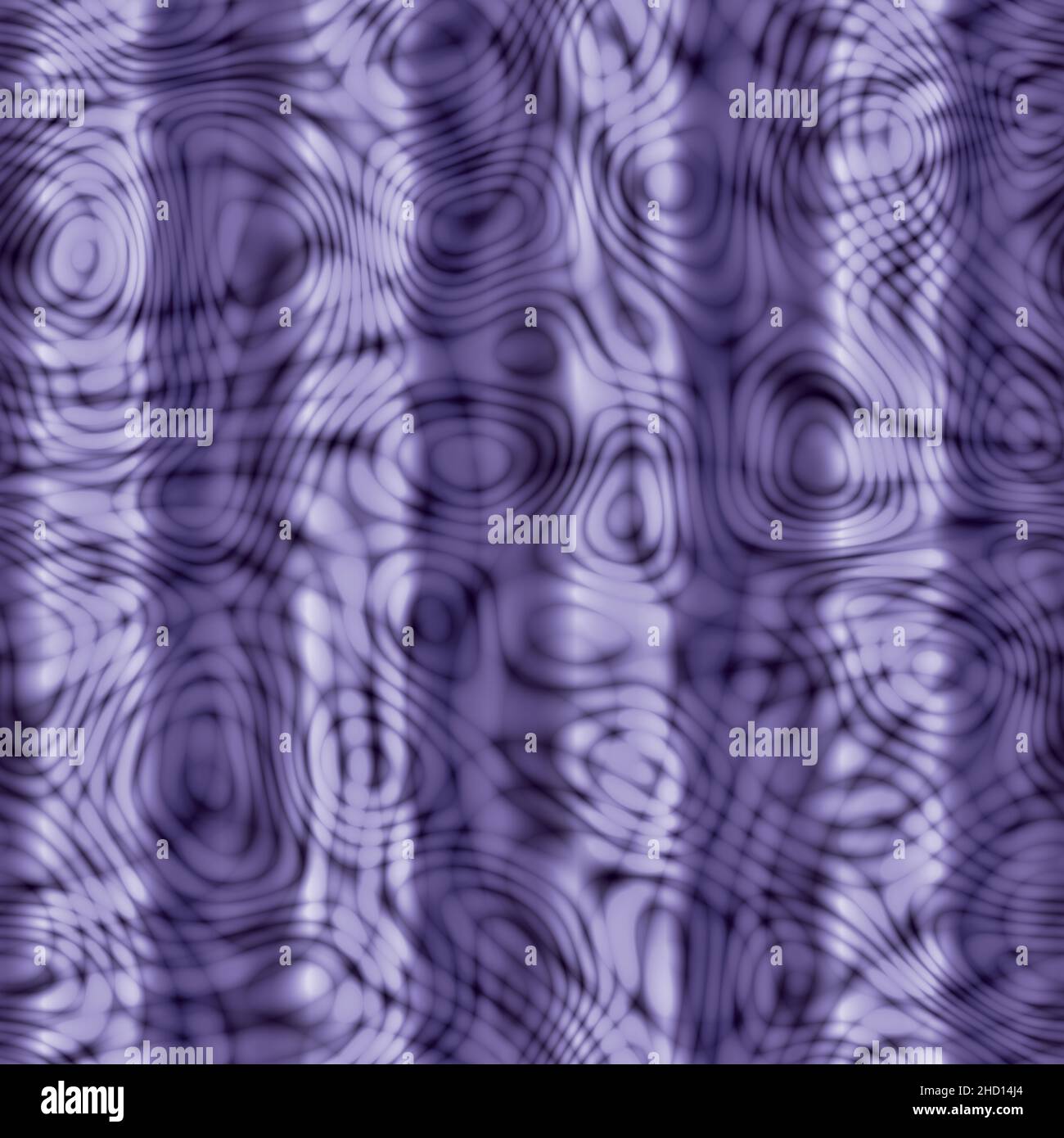 Retro Psychedelic Hypnotic Trippy Acid Swirls Seamless Texture Pattern Purple Lavender Lilac Stripes Stock Photo