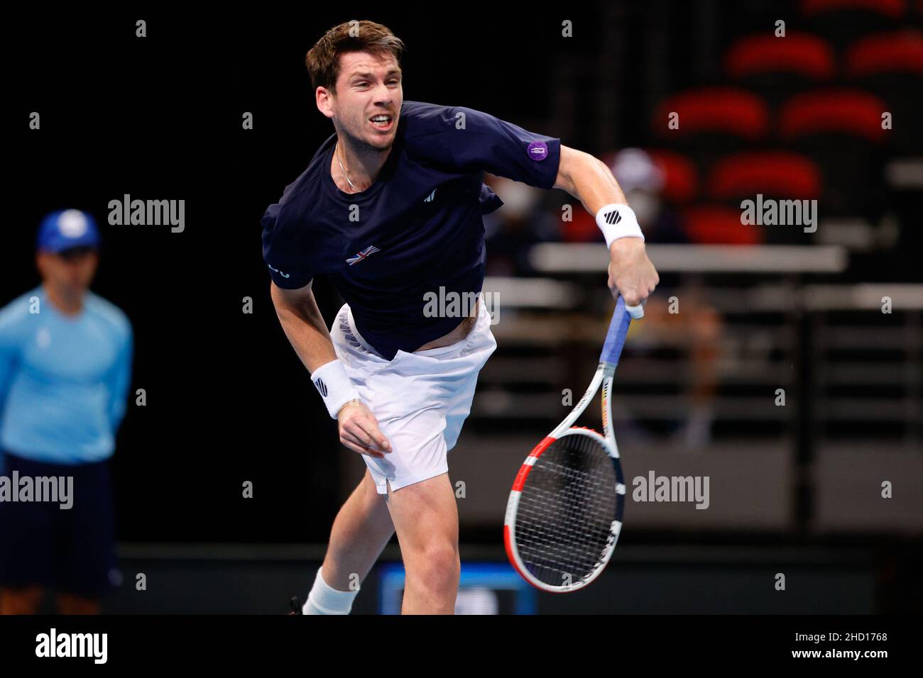 Sydney, Australia. 02nd Jan, 2022. Cameron Norrie of Team Great Britain serves against Alexander