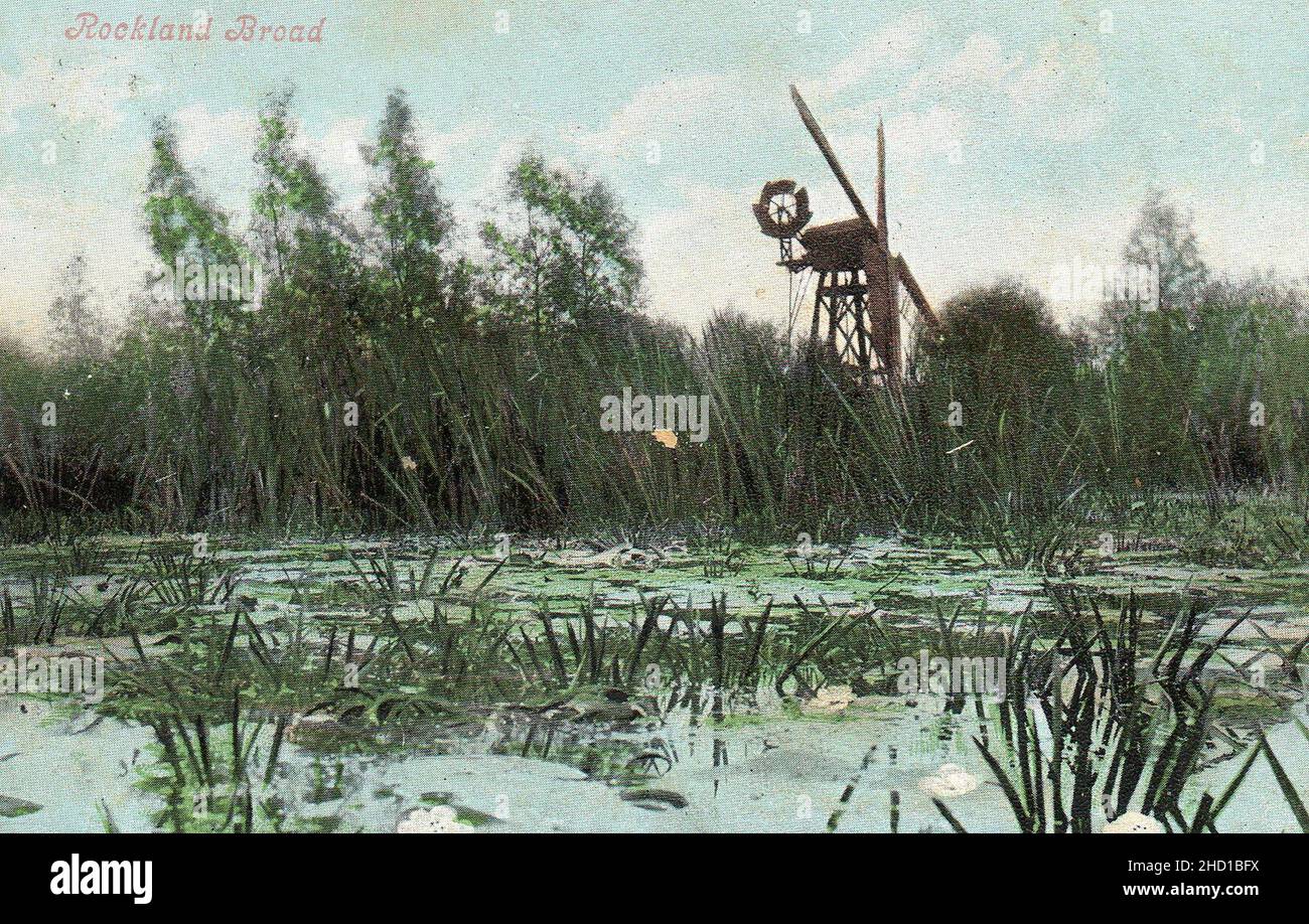 Rockland Broad trestle mill Stock Photo - Alamy