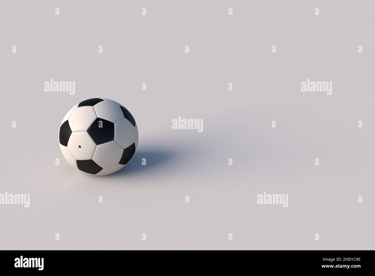 3D render Soccer ball on a pure white background Stock Photo - Alamy