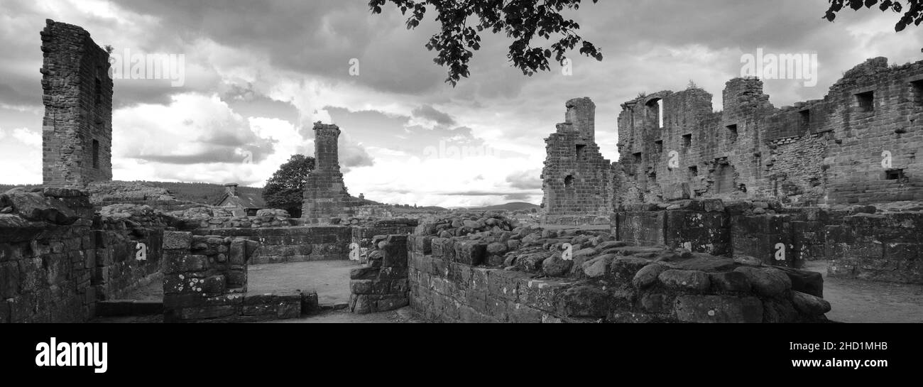 View of Penrith Castle, Penrith town, Cumbria, England, UK Stock Photo