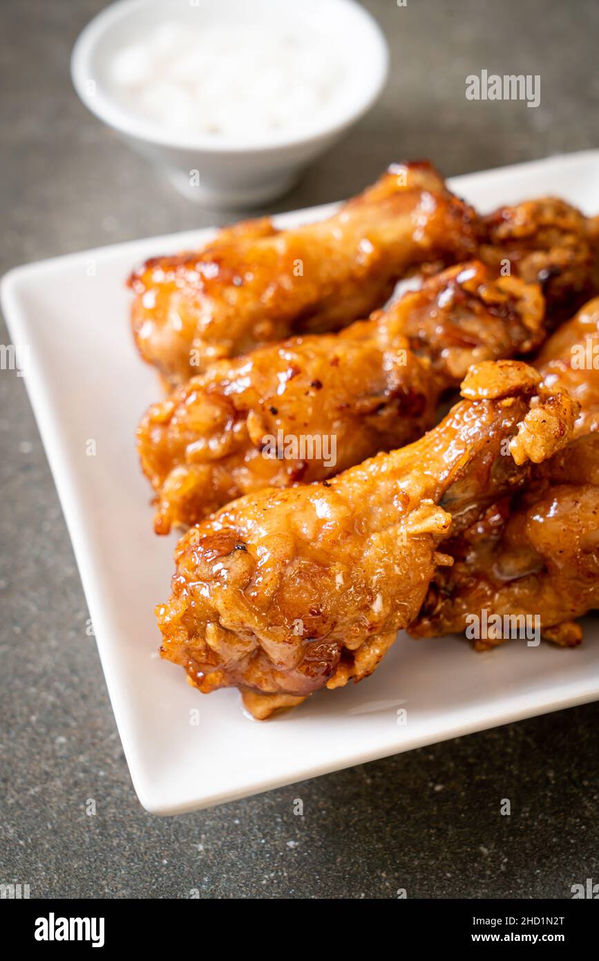 Korean style fried chicken wings hires stock photography and images