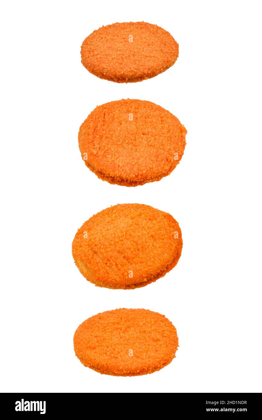 Fish burger isolated on white background. Stock Photo
