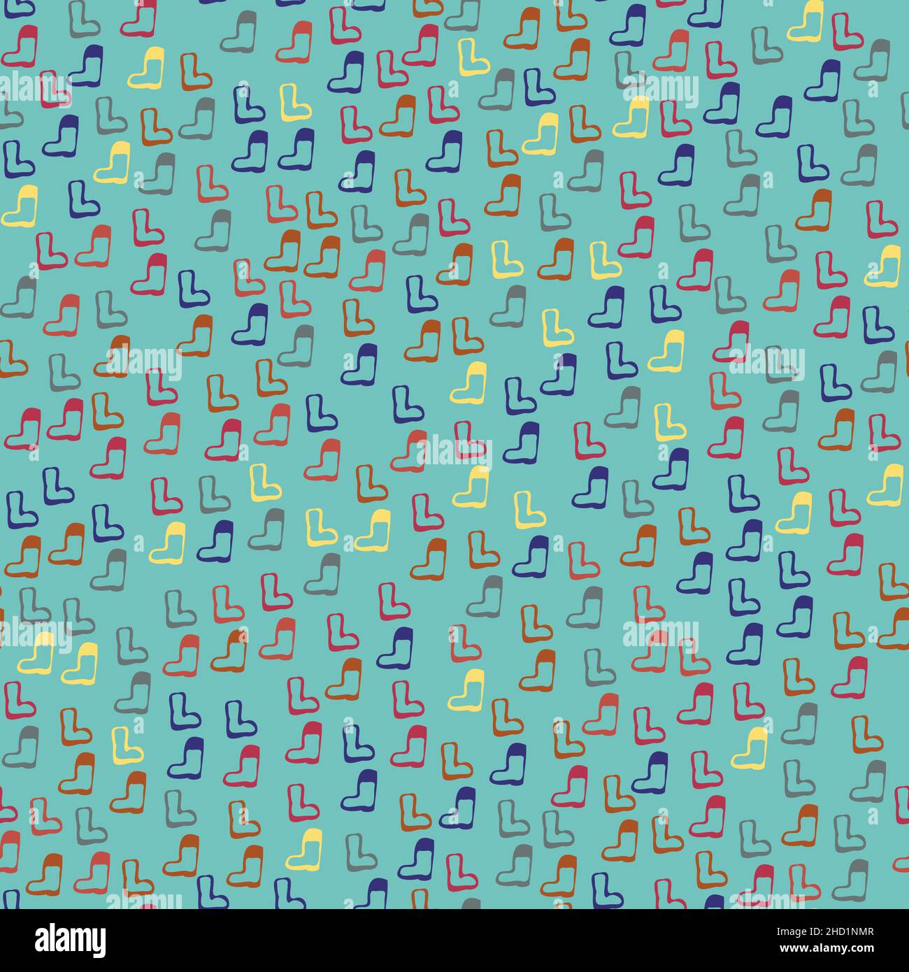 boots and socks doodle seamless vector pattern Stock Vector Image & Art