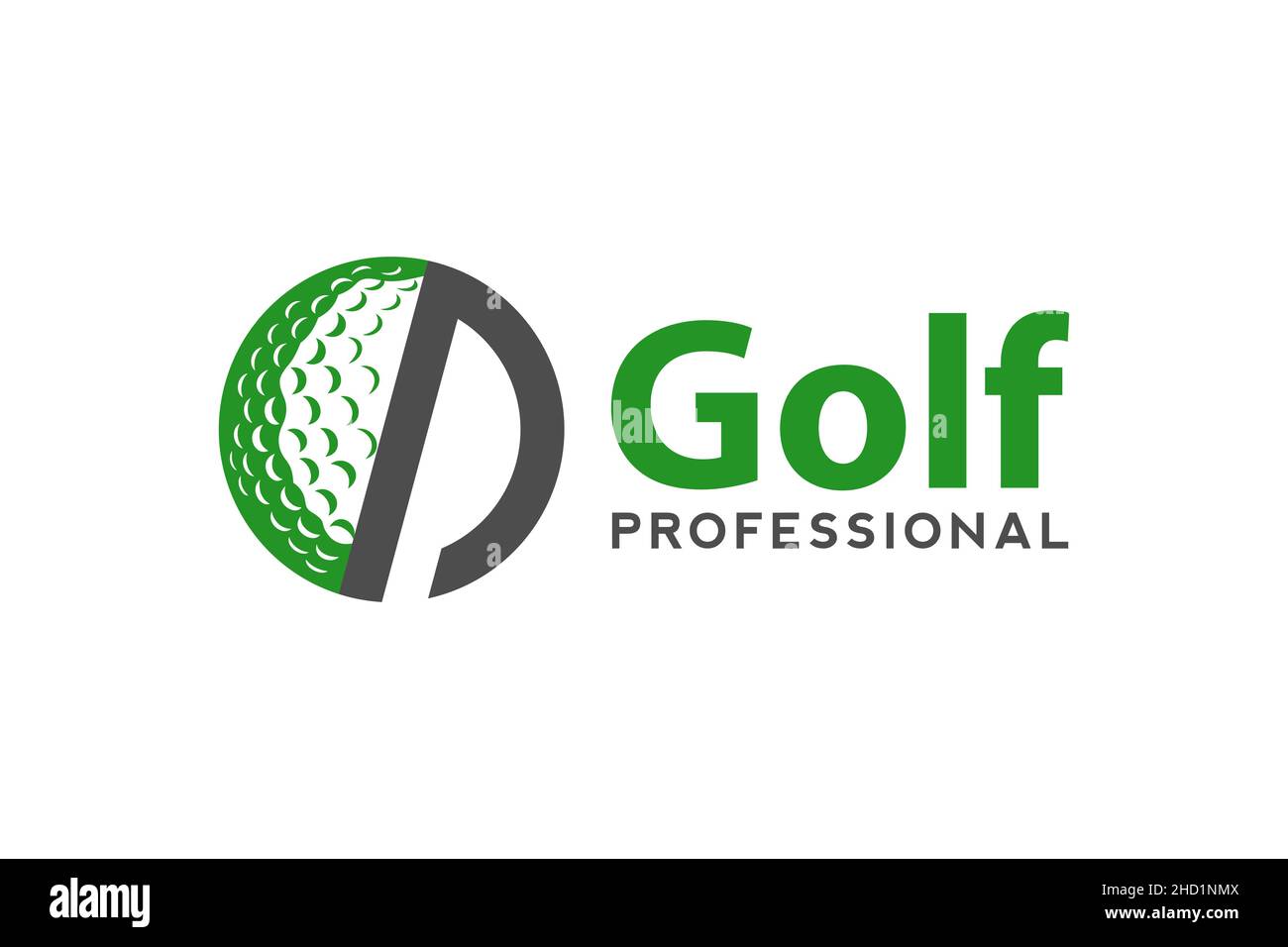 Letter N for Golf logo design vector template, Vector label of golf, Logo of golf championship, illustration, Creative icon, design Stock Vector