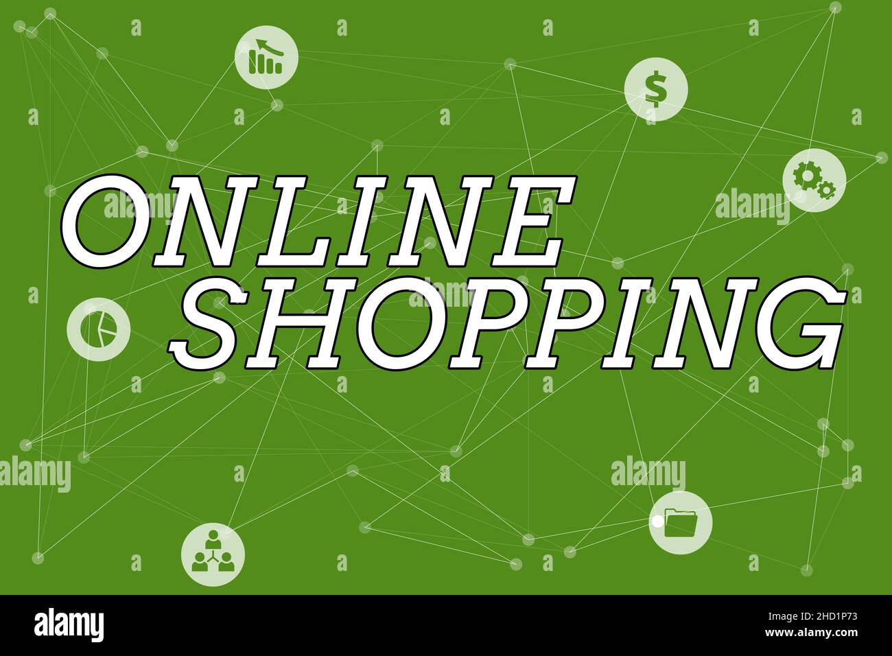 Conceptual display Online Shopping. Business approach which