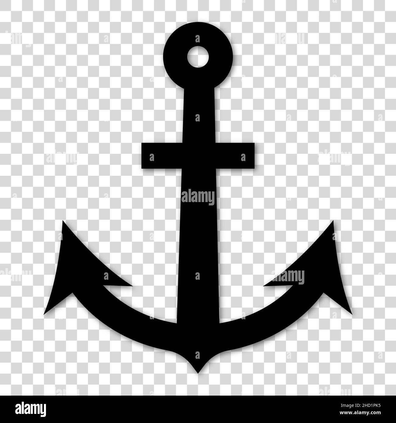 anchor black and white