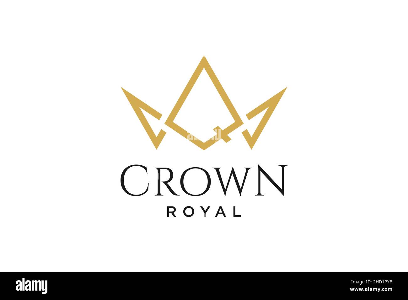 initial logo letter Q with crown vector symbol illustration Stock ...