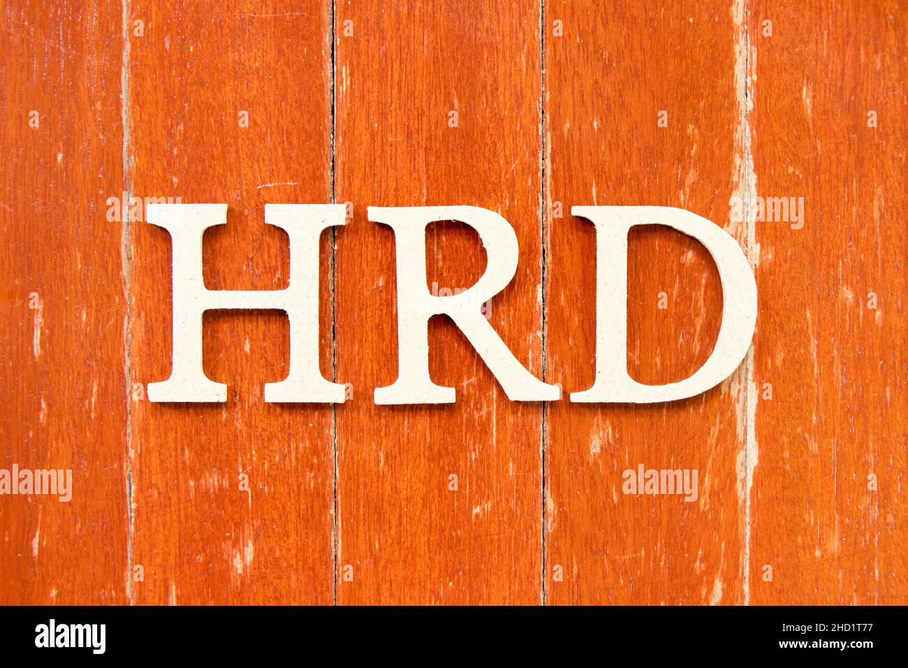 Alphabet letter in word HRD (Abbreviation of human resource development
