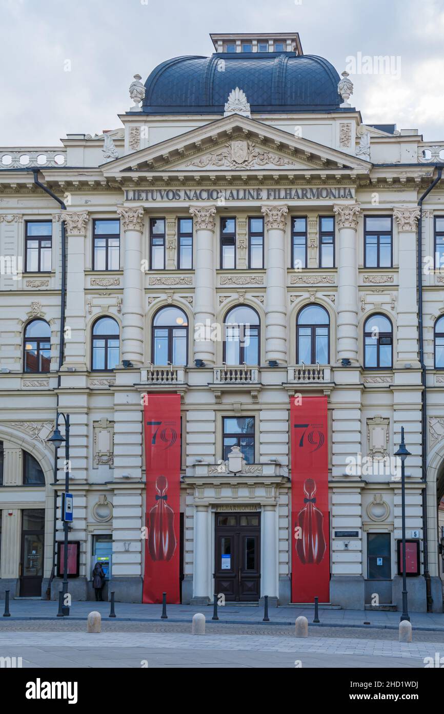 VILNIUS, LITHUANIA- 2020 MARCH 05. National Philharmonic Concert Hall