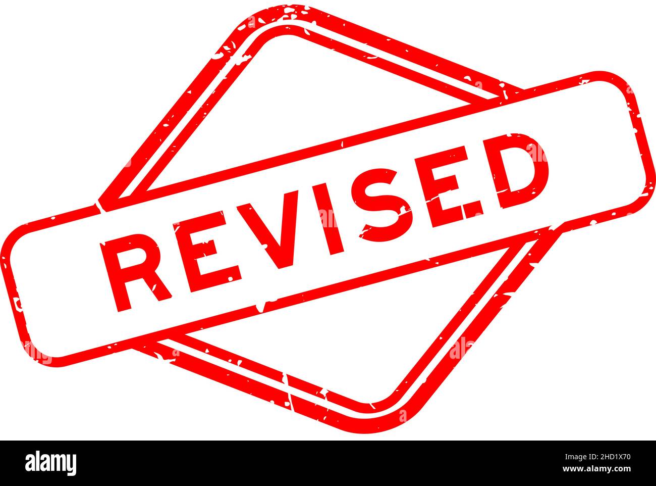 Revised stamp Stock Vector Images Alamy