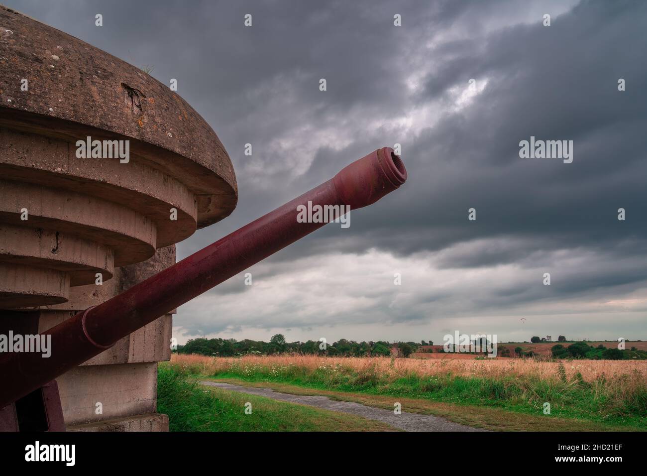 The LonguessurMer battery is a world war II German artillery battery