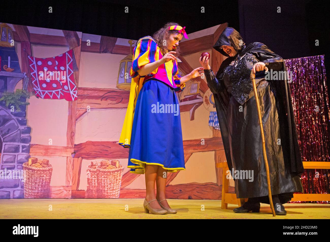 Pantomime in a small Suffolk theatre Stock Photo Alamy