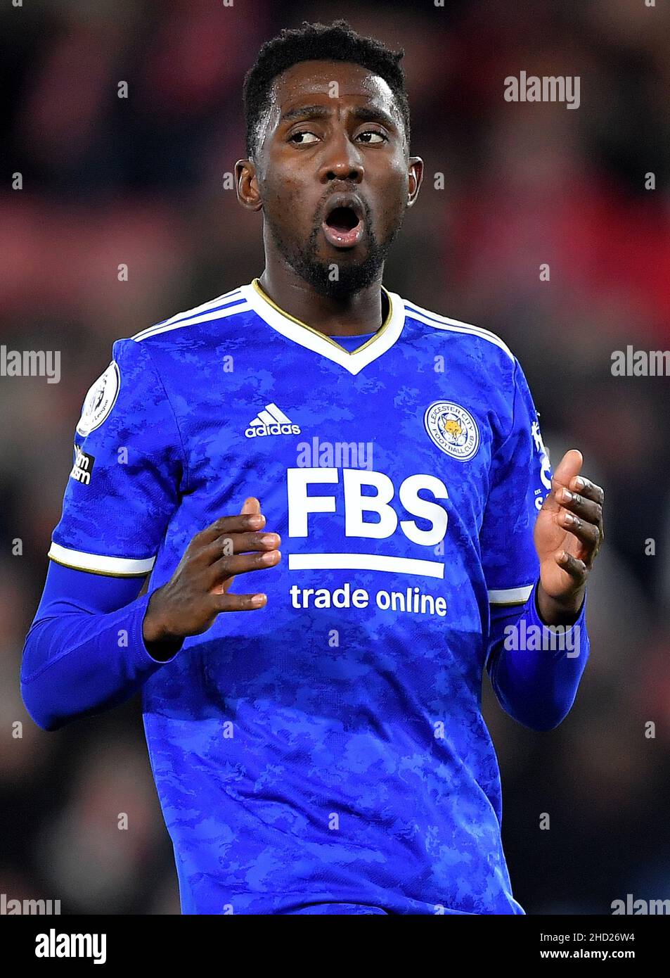 Wilfred Ndidi of Leicester City - Southampton v Leicester City, Premier League, St Mary's Stadium, Southampton, UK - 1st December 2021  Editorial Use Only - DataCo restrictions apply Stock Photo