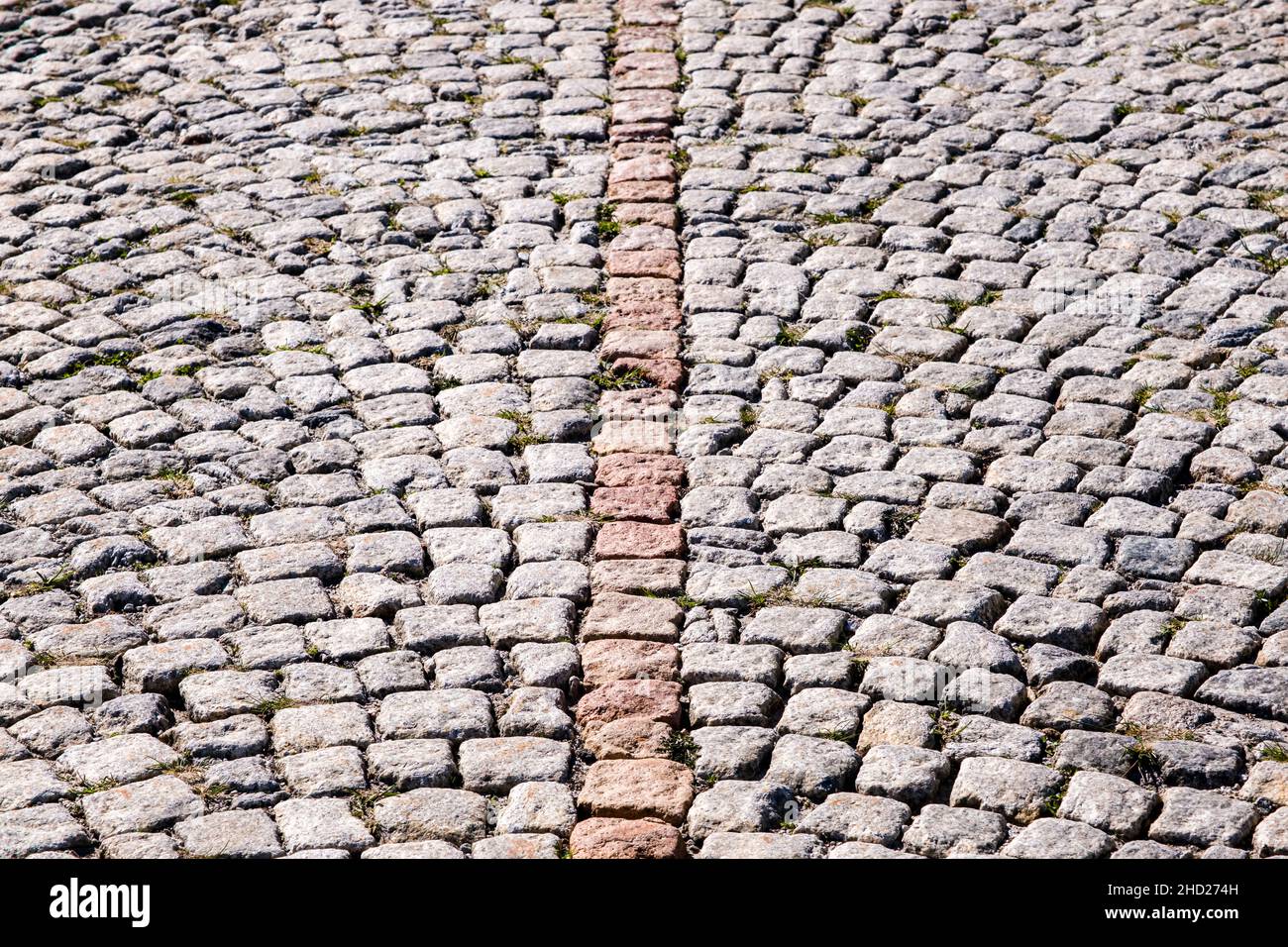 Paving stones of the Tremola San Gottardo, one of the highest paved