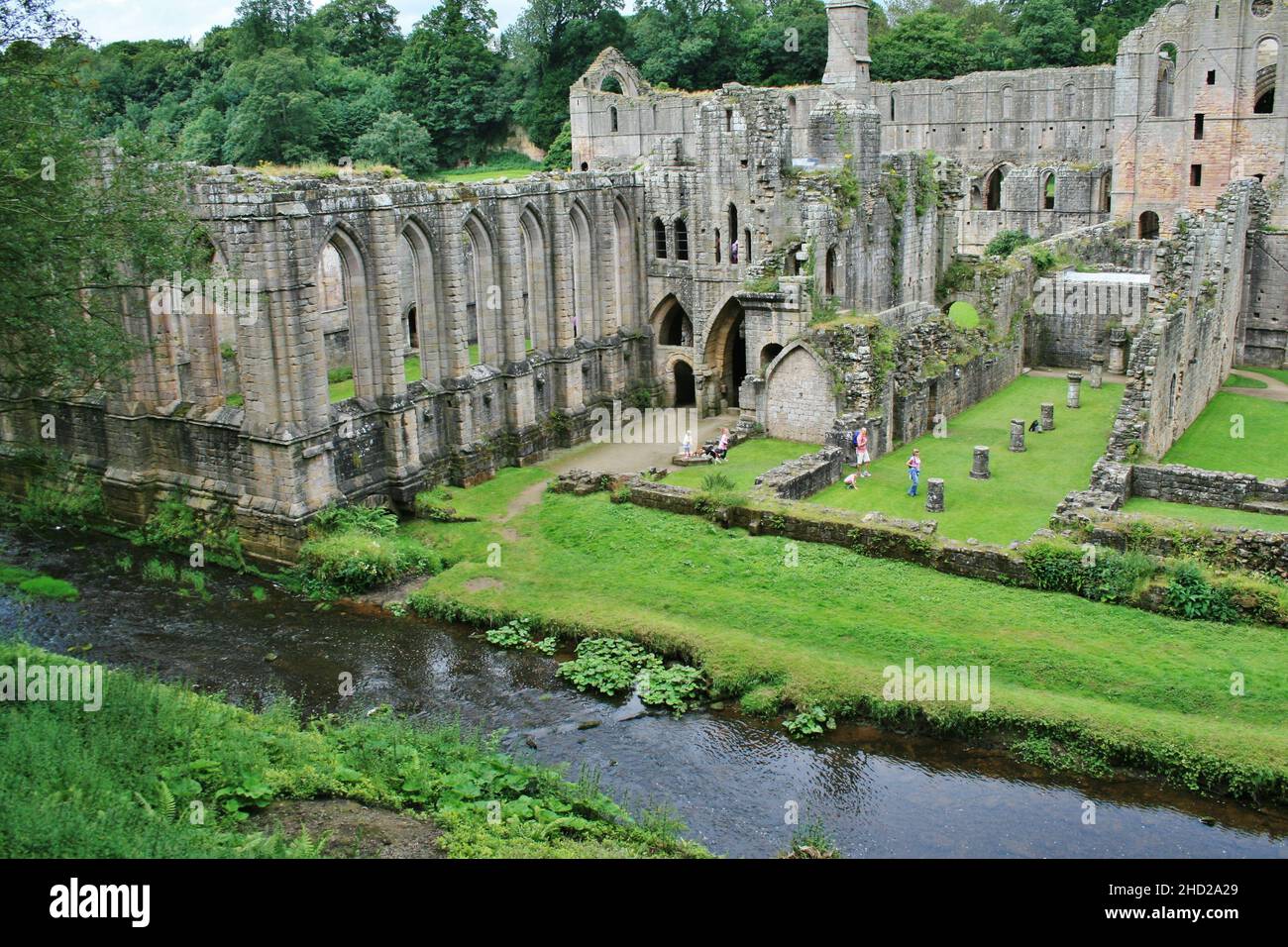 Fountains Abbey England Stock Photo Alamy