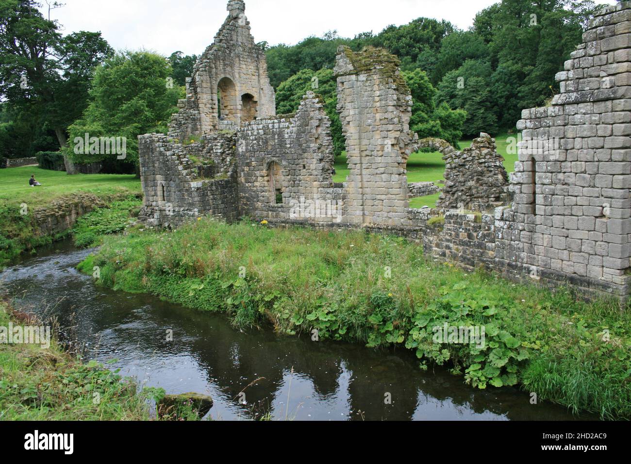 Fountains Abbey England Stock Photo Alamy