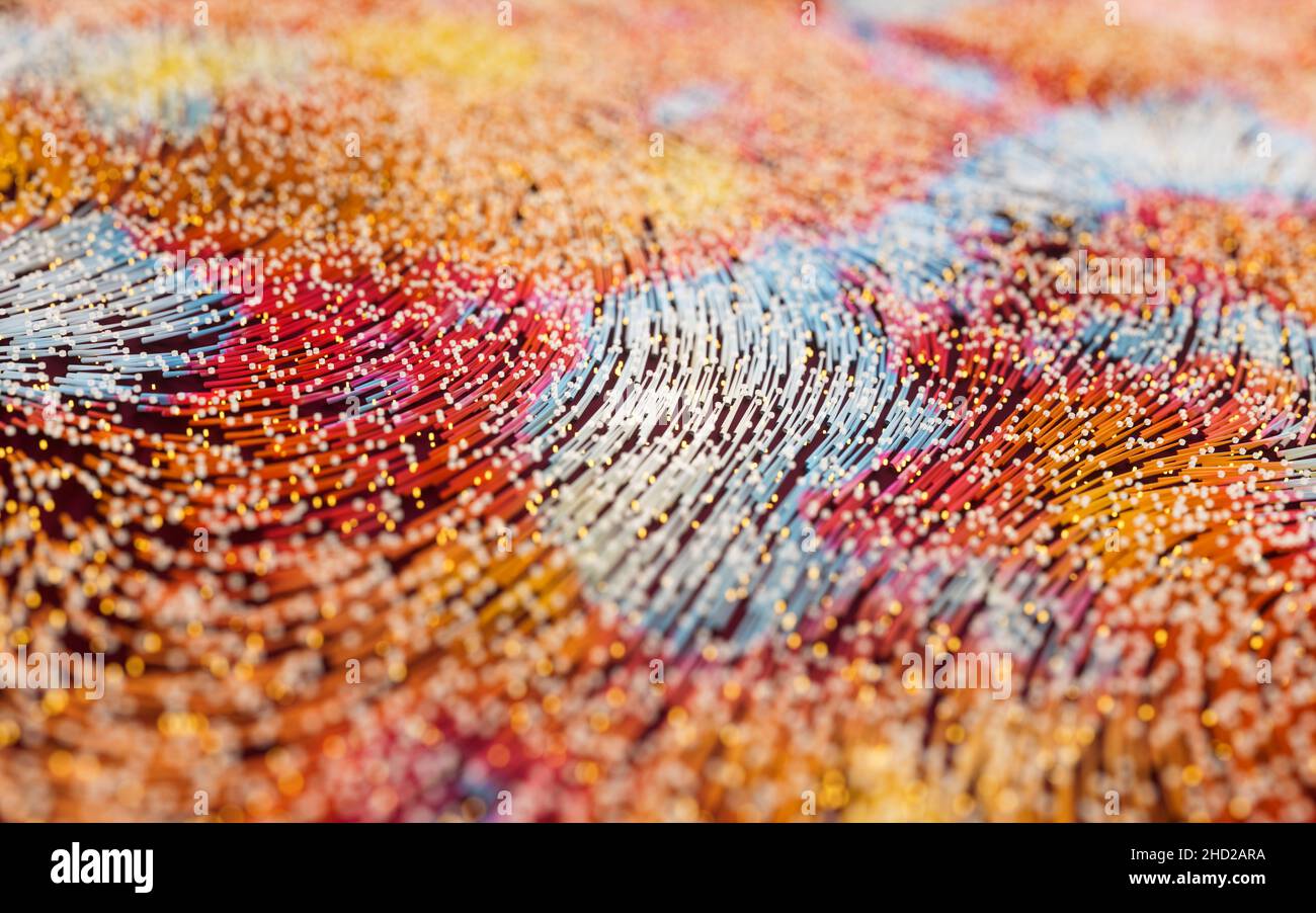 Red background particles particle movement hi-res stock photography and ...
