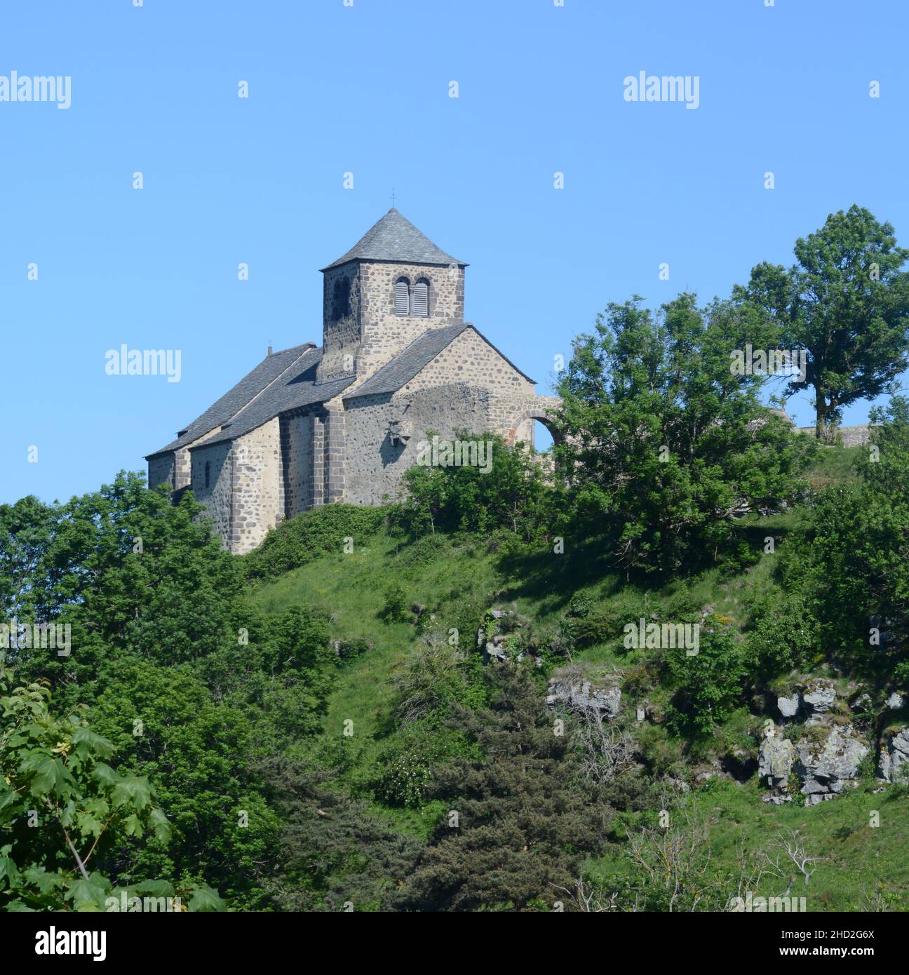 church, Dauzat sur Vodable, Puy-de-Dome, Auvergne-Rhone-Alpes, France Stock Photo