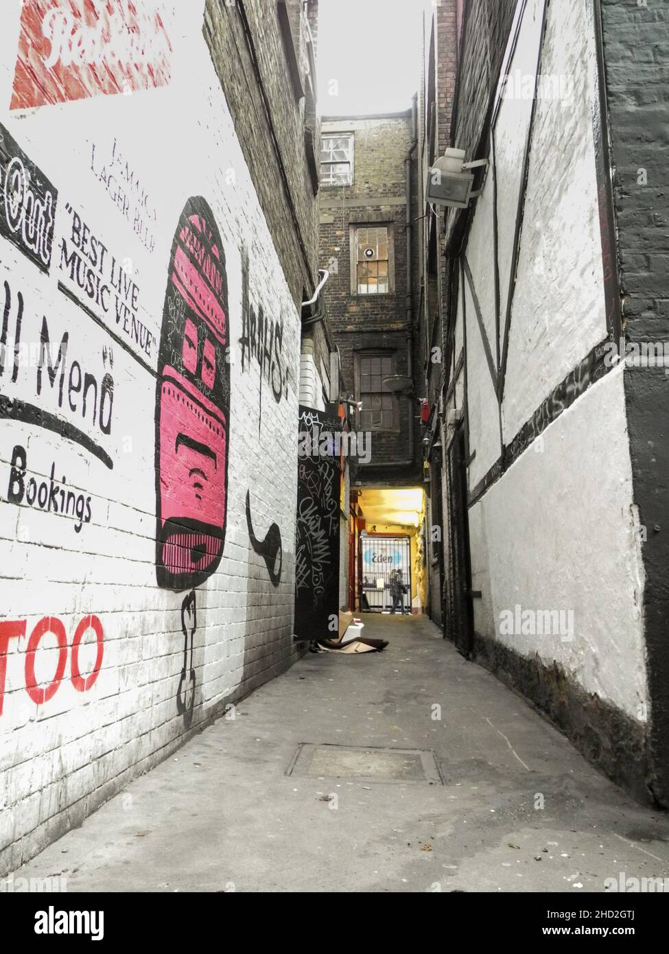 The whitewashed walls of the nowdemolished Tin Pan Alley, Denmark