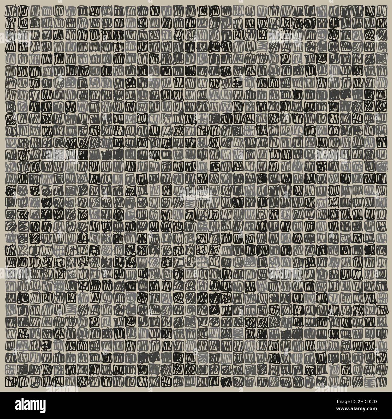 doodle pixels dark gray texture Stock Photo