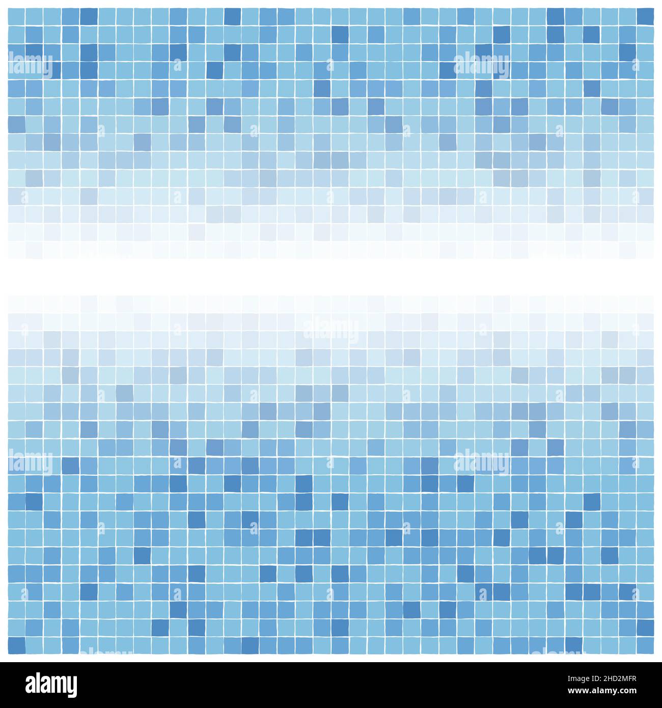 Blue tiles gradient background like swimming pool floor Stock Vector