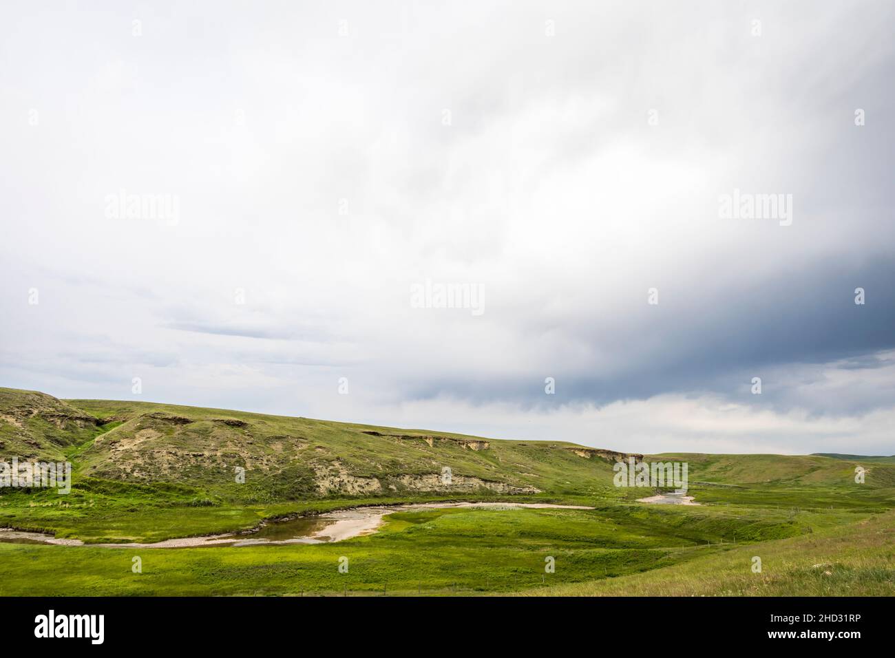 Big sky over Milk River, Alberta, Canada Stock Photo Alamy