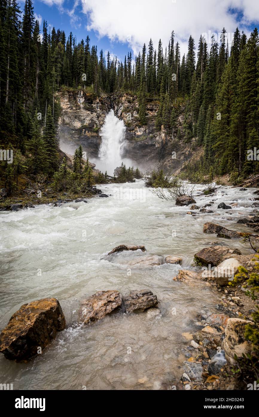 Laughing Falls, Yoho National Park, BC, Canada Stock Photo - Alamy