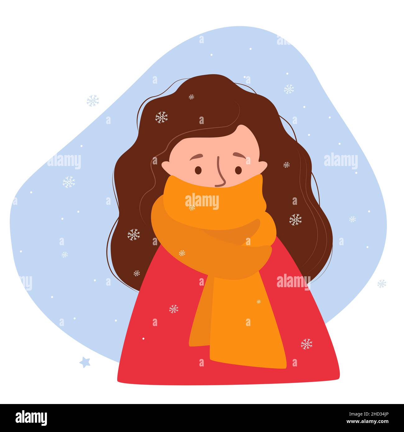 Wrapped up warm Stock Vector Images - Alamy
