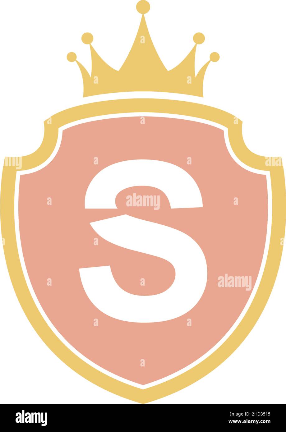 Letter S with shield icon logo design illustration vector Stock Vector ...